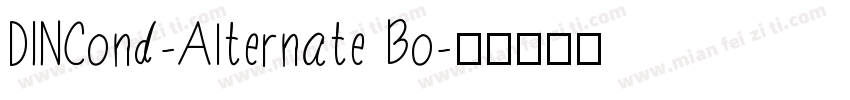 DINCond-Alternate Bo字体转换